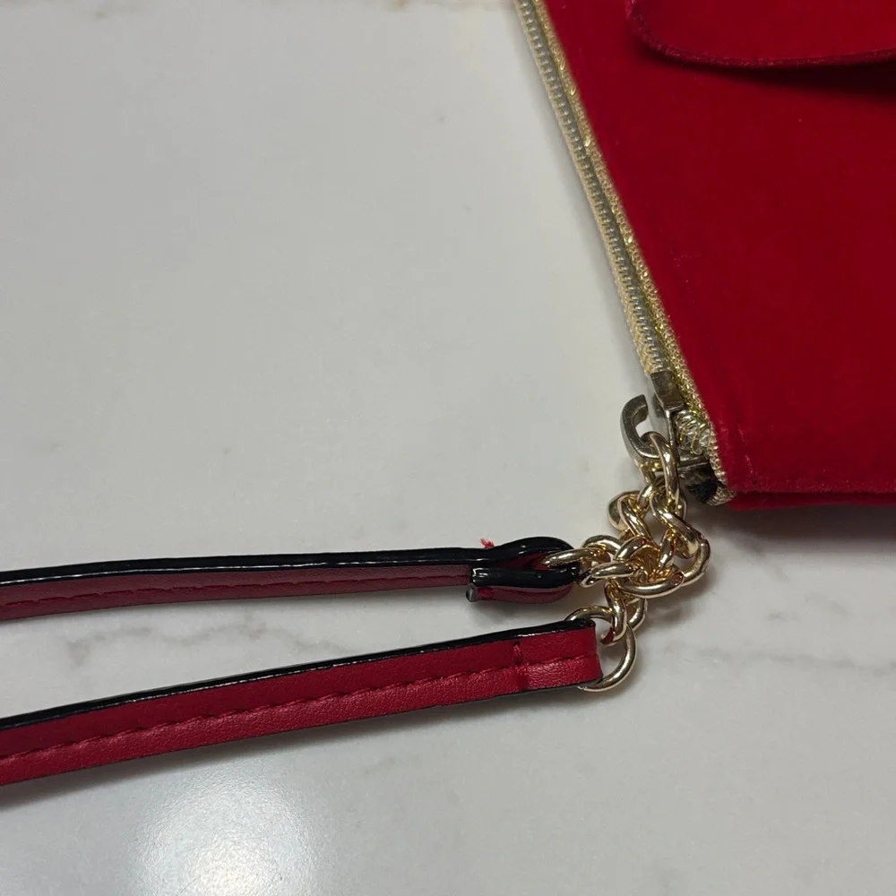 Victoria's Secret Red Cosmetic Bag with Bow